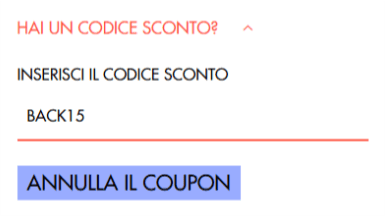 dove inserire il codice sconto dudubags