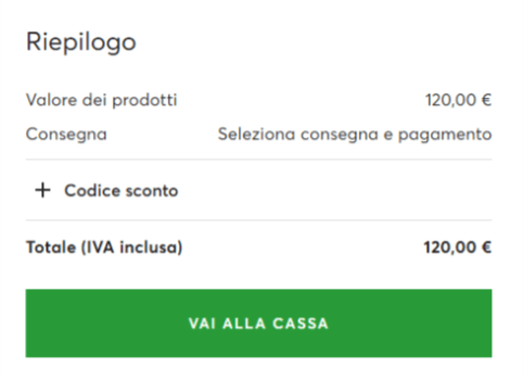 dove inserire il codice sconto escarpe