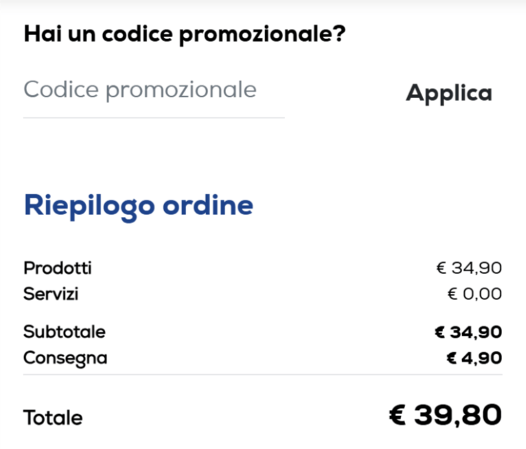 dove inserire il codice sconto euronics