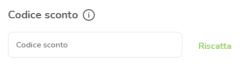 dove inserire il codice sconto flibco