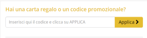 dove inserire il codice sconto giordano vini