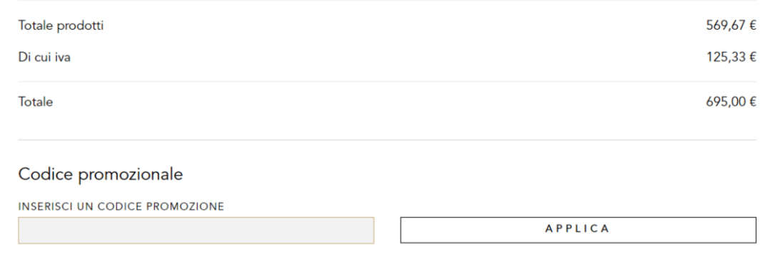 dove inserire il codice giuseppe zanotti