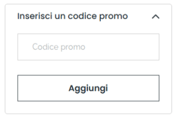 dove inserire il codice sconto IBS