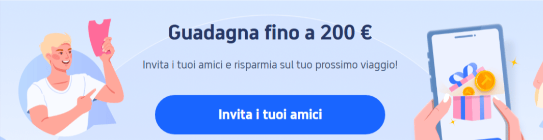 invitare un amico su trip.com