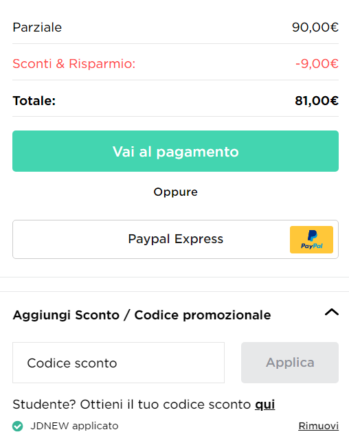 dove inserire coupon jd sports