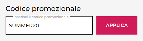 dove inserire codice sconto kenwood