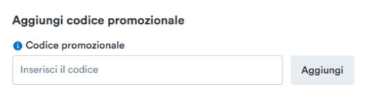 dove inserire il codice sconto kiwi