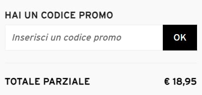 dove inserire codice promo lovable