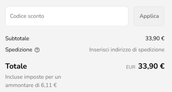 dove inserire il codice sconto lovable