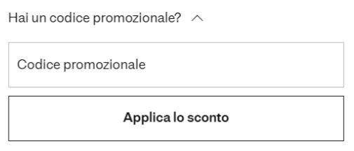 dove inserire il codice sconto mango