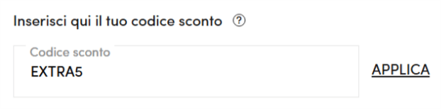 dove inserire il codice marionnaud