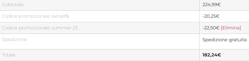 dove inserire codice promozionale materassi e doghe