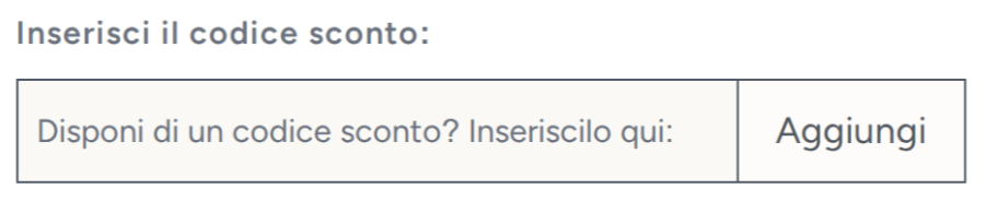 dove inserire il codice myvitamins