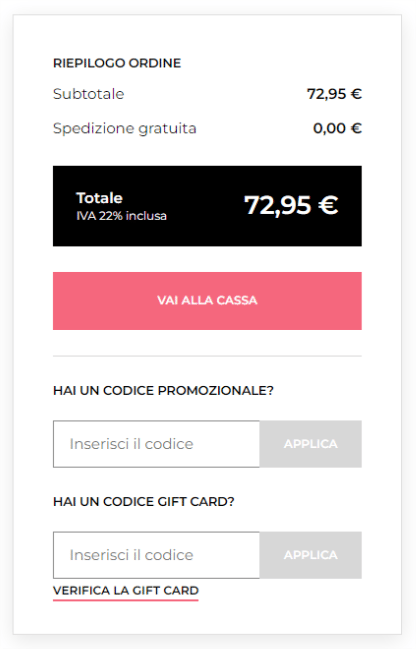 come inserire un codice Passione