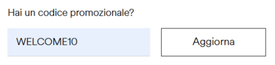 dove inserire il codice sconto pollini