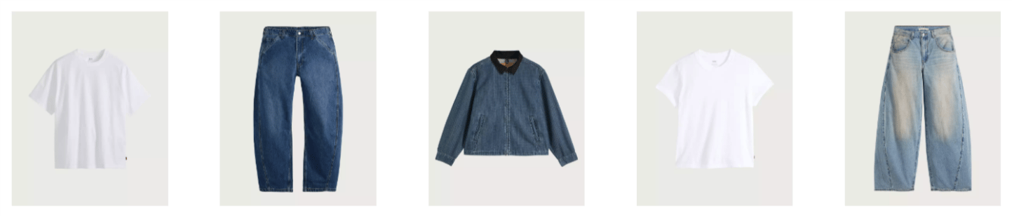 alcuni prodotti levis