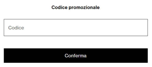 dove inserire il codice pull and bear