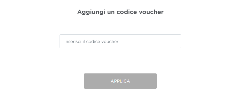 dove inserire codice voucher radisson