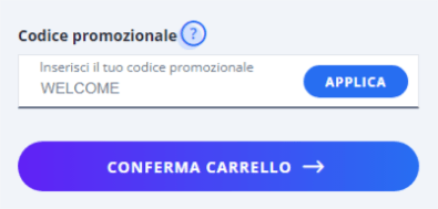 dove inserire un codice Rajapack