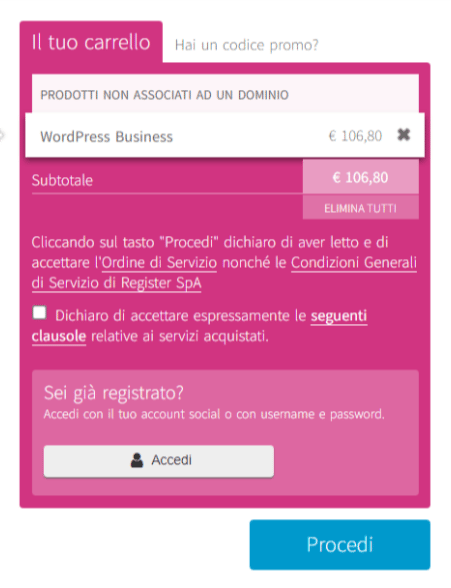 il carrello di Register