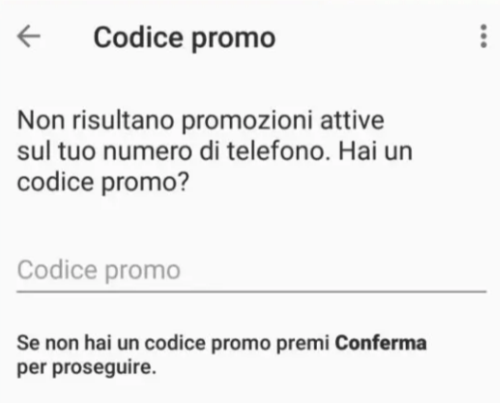 dove inserire il codice sconto satispay