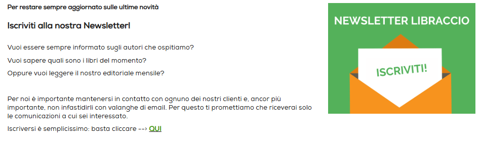 newsletter libraccio