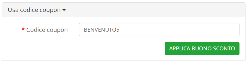 dove inserire codice sconto subitofarma