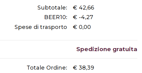 dove inserire coupon svinando