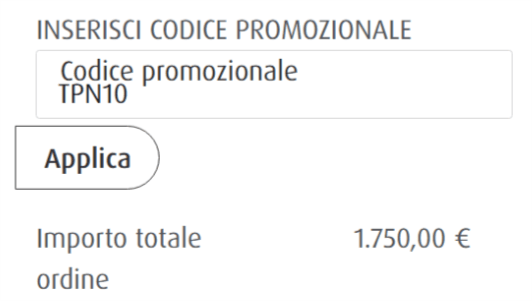 dove inserire il codice tempur