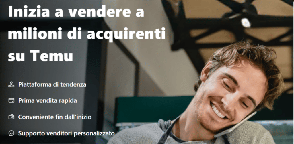 venditore su temu