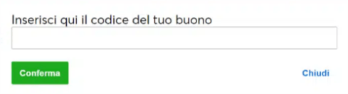 dove inserire il codice ticketmaster