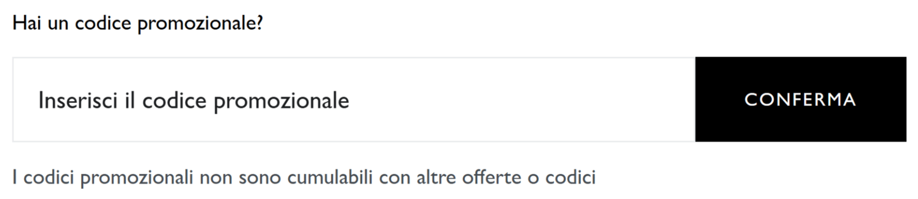 dove inserire il codice sconto tommy hilfiger