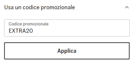 dove inserire il codice sconto vans