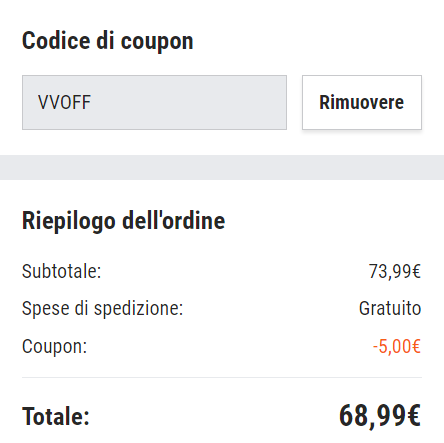 dove inserire coupon vevor