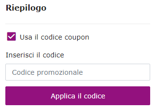 dove inserire codice sconto vidaxl