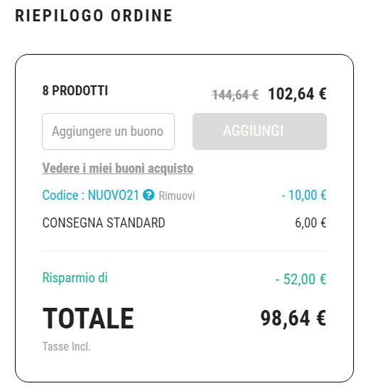 dove inserire codice sconto vinatis