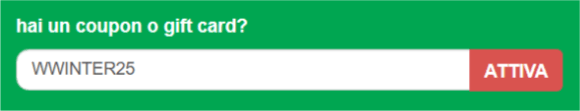 dove inserire il codice sconto wineflowers