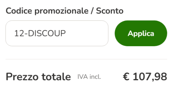 dove inserire il codice zooplus