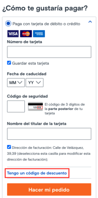 donde introducir el codigo