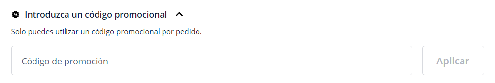 donde introducir código promocional ManoMano