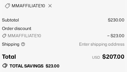 how to apply melinda maria discount code