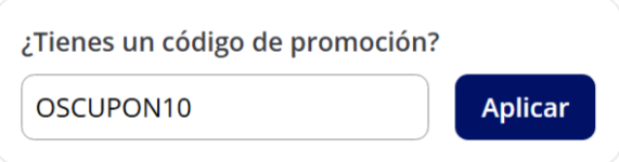 donde introducir el codigo oscaro