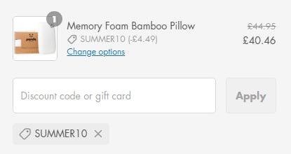 how to apply panda discount code