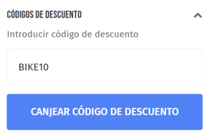 donde introducir el codigo private sport shop