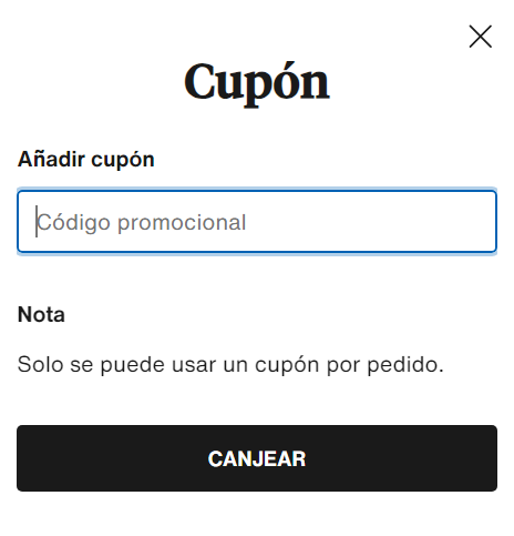 donde introducir código promocional zalando privé