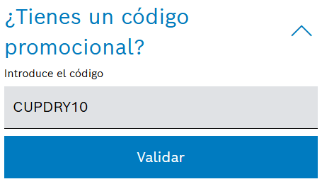donde introducir el cupon bosch