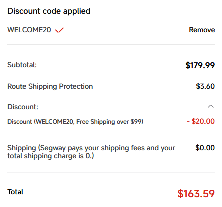 how to apply segway promo code