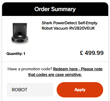 how to apply shark discount code