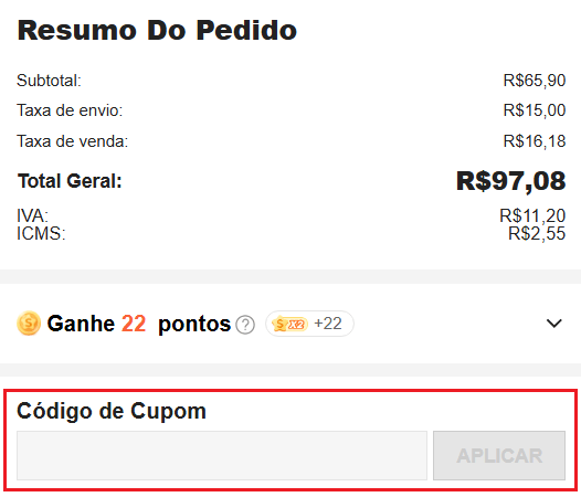 dove introdurre il codice sconto shein