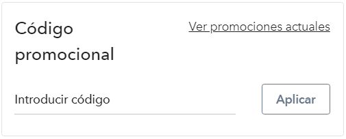 donde introducir código descuento ShopDisney